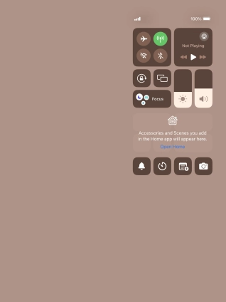 Press the flight mode icon to turn the function on or off.