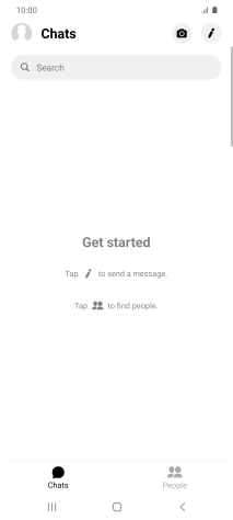 Press the new message icon.