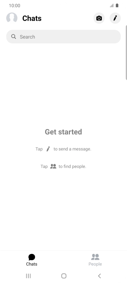 Press the new message icon.