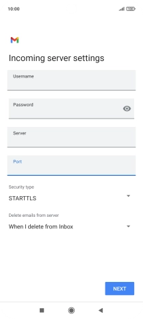 Press the drop down list below 