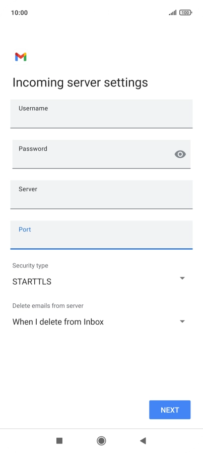 Press the drop down list below 