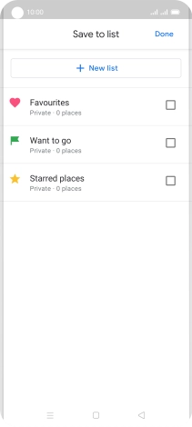 Press the required setting.