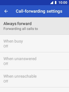 Select the required divert type.