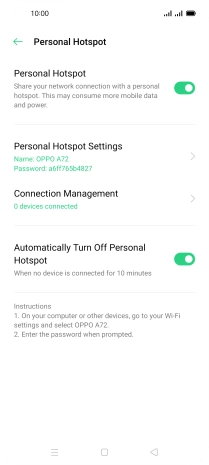 Press the Home key to return to the home screen.