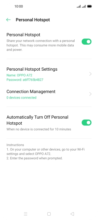 Press the Home key to return to the home screen.