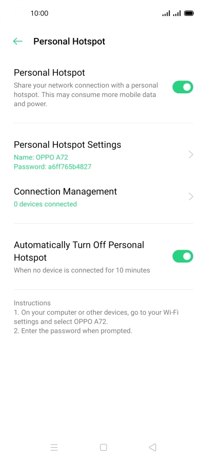 Press the Home key to return to the home screen.