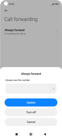 Press Turn off.