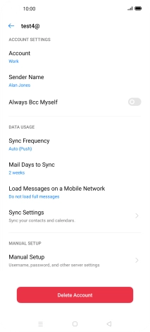 Press Sync Frequency.
