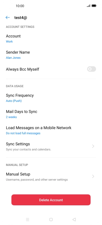 Press Sync Frequency.