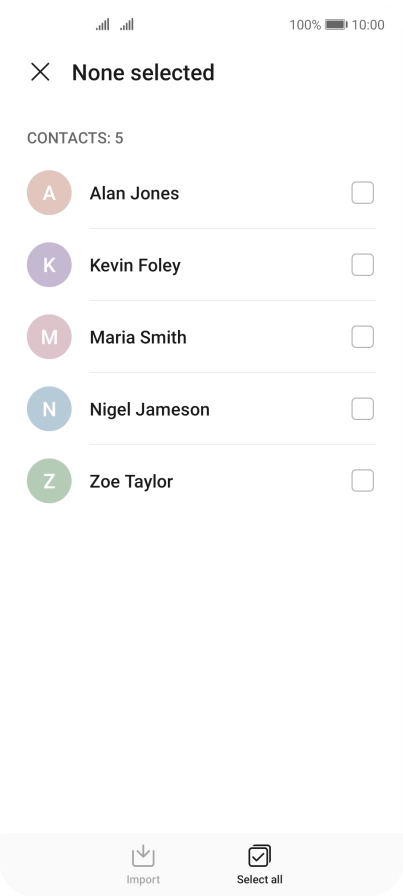 Press Select all.
