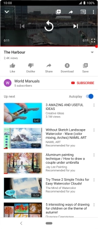 Press the Home key to return to the home screen.