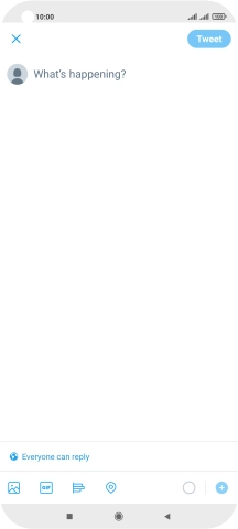 Press the text input field.