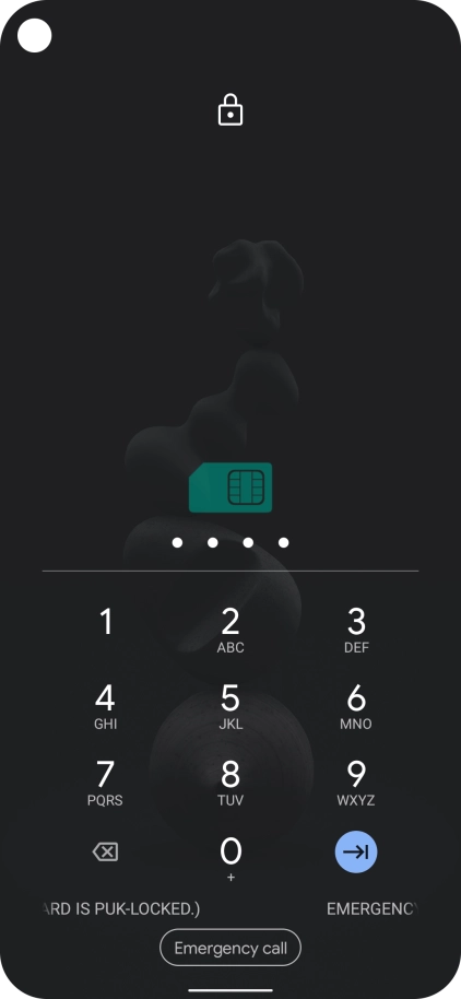 Key in the new PIN again and press the confirm icon.