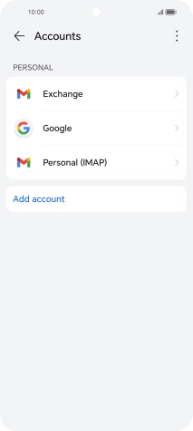 Press the menu icon.
