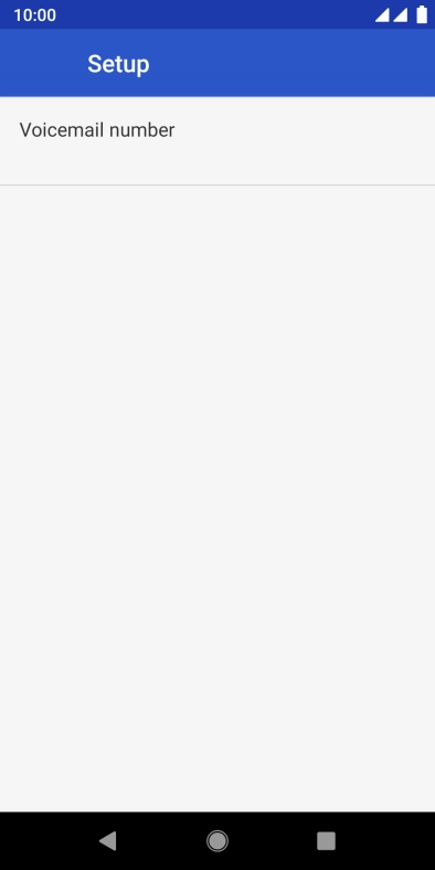 Press Voicemail number.