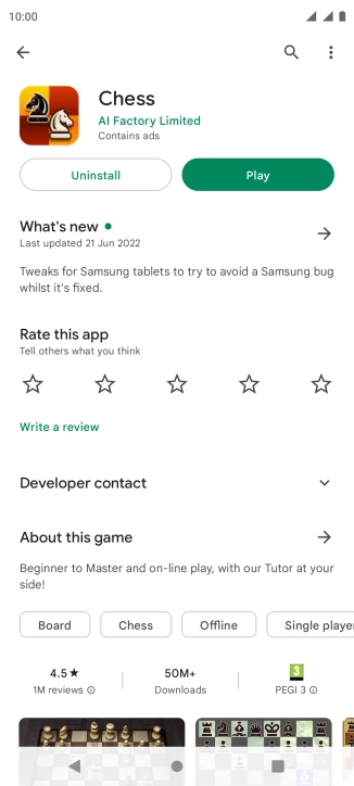 Press Uninstall.