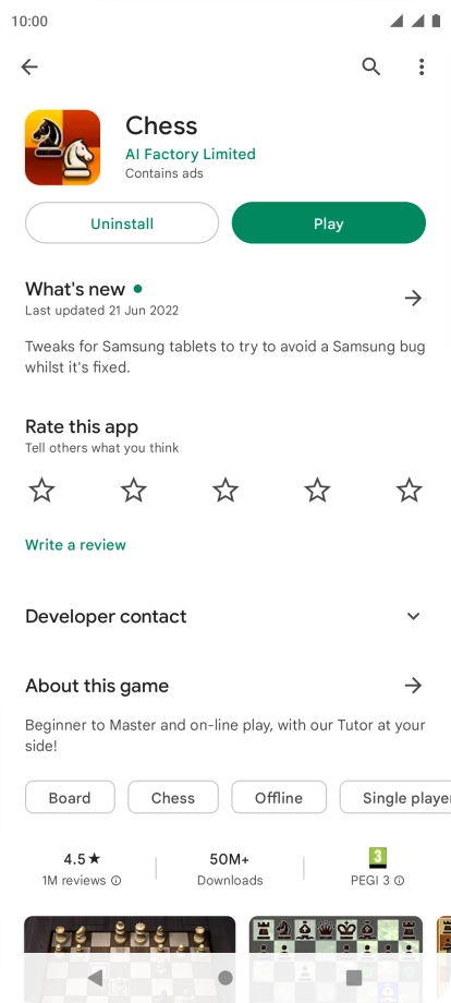 Press Uninstall.