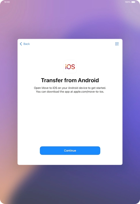To transfer content to your tablet, you need to install the app 