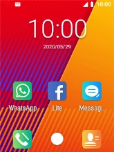 The email message icon shows that you've received a new email message.