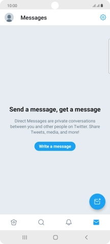 Press the new message icon.