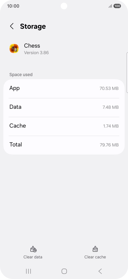 Press Clear cache.