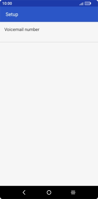 Press Voicemail number.