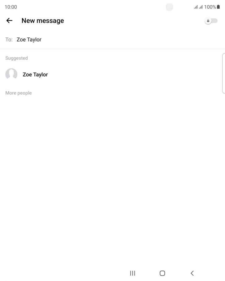 Press the required contact.