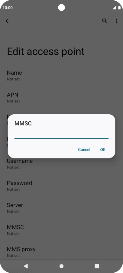 Key in http://mms.vodafone.co.uk/servlets/mms and press OK.