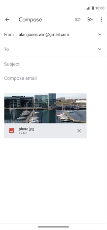 Press the field next to 