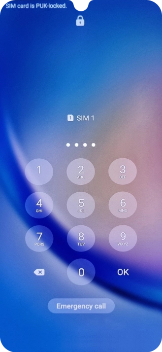 Key in a new four-digit PIN and press OK.