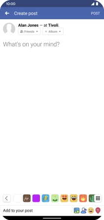 Press the text input field.