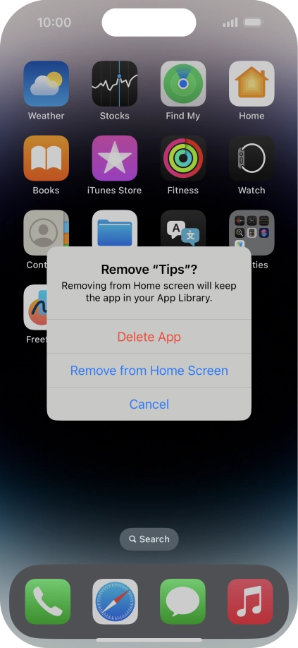 Press Delete App.