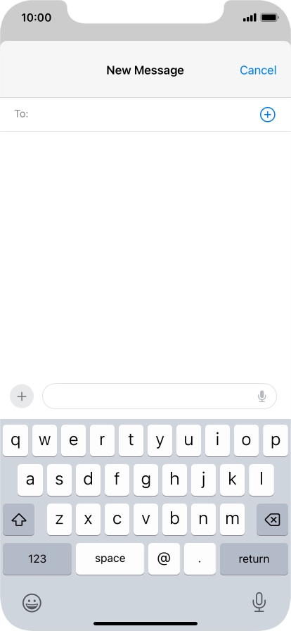 Press To: and key in the first letters of the recipient's name.