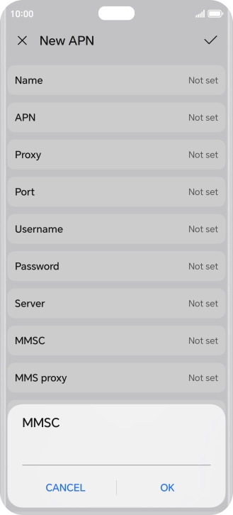 Key in http://mms.vodafone.co.uk/servlets/mms and press OK.