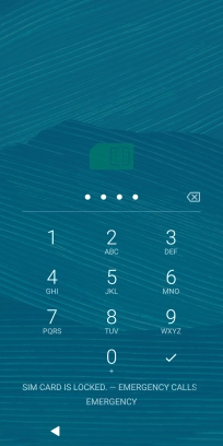 If you're asked to key in your PIN, do so and press the confirm icon.