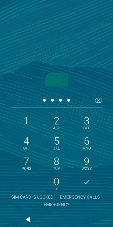 If you're asked to key in your PIN, do so and press the confirm icon.