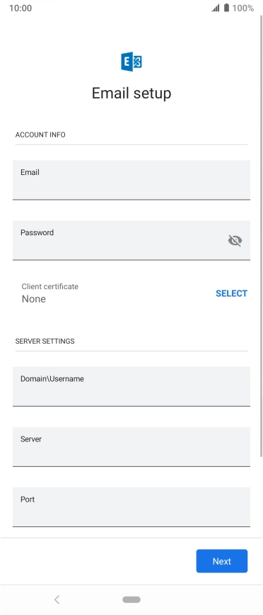 Press SELECT and follow the instructions on the screen to install the required certificate.