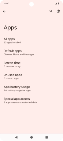 Press All apps.