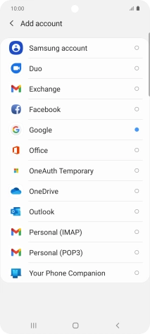 Press Google.