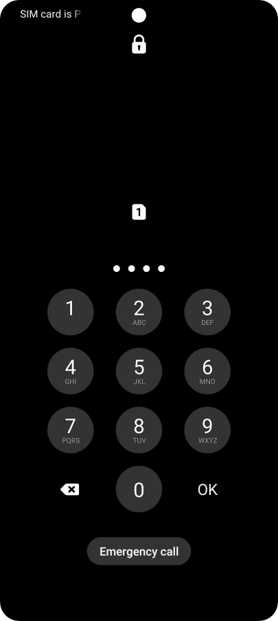 Key in the new PIN again and press OK.