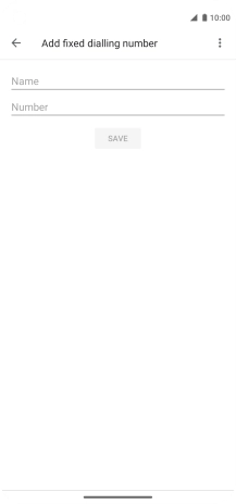 Press Name and key in the required name.