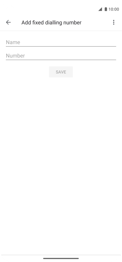 Press Name and key in the required name.