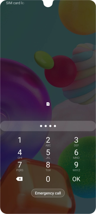 If you're asked to key in your PIN, do so and press OK.