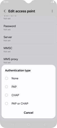 Press None.