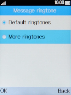 Select More ringtones.