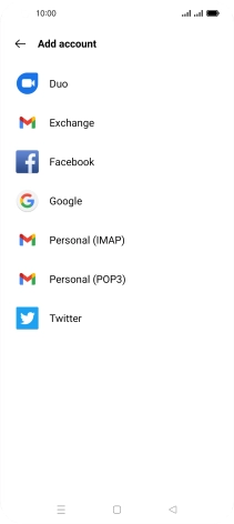 Press Google.