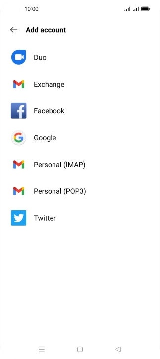 Press Google.