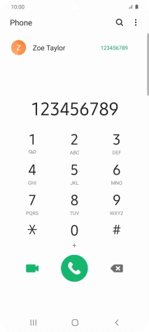 Key in the required number and press the call icon.