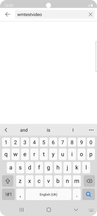 Key in the required search word and press the search icon.