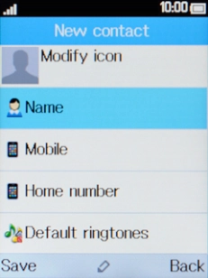 Select Name and key in the required name.